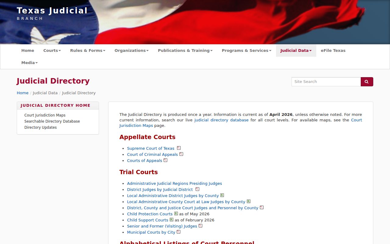 Zavala County case search judicial directory filters