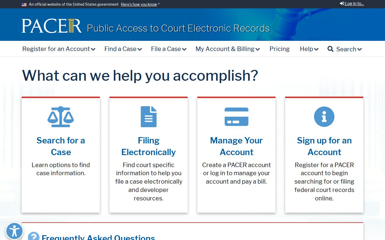 Zavala County federal court docket PACER case search